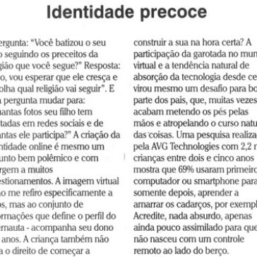 Identidade precoce – Folha de Pernambuco – Pág. 2
