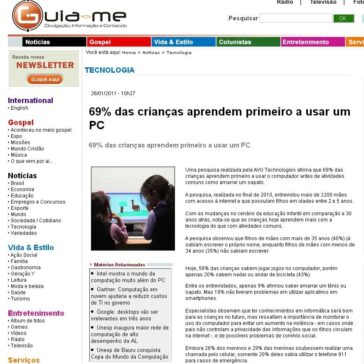 69% das crianças aprendem primeiro a usar um PC – Guia-me