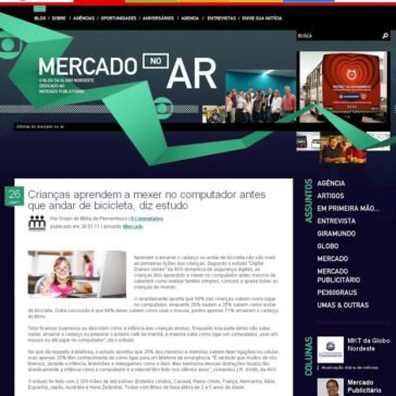 Crianças aprendem a mexer no computador antes que andar de bicicleta, diz estudo – Mercado no Ar