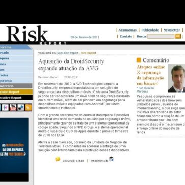 Aquisição da DroidSecurity expande atuação da AVG – Risk Report