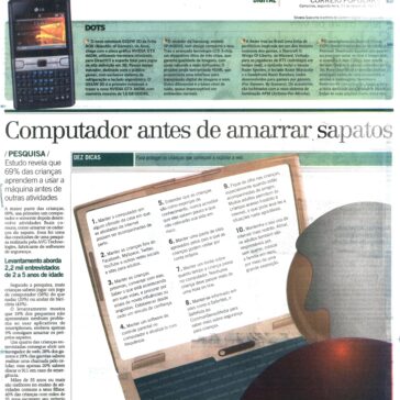 Computador antes de amarrar sapatos – Correio Popular