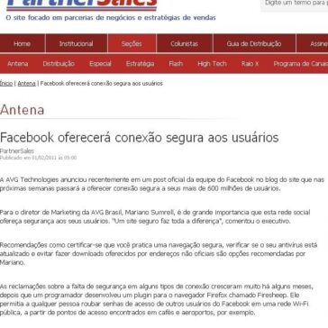 Facebook oferecerá conexão segura aos usuários – Partner Sales