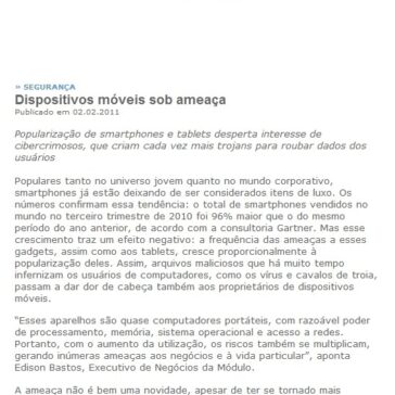 Dispositivos móveis sob ameaça – JC Online