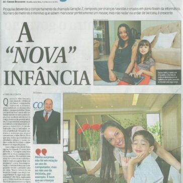 A “nova” infância – Correio Braziliense – Pág. 22