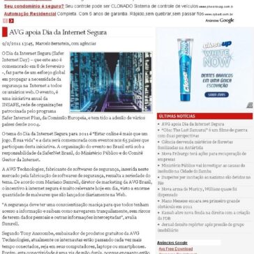 AVG apoia Dia da Internet Segura – Correio do Brasil