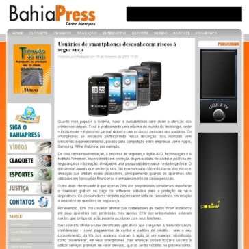 Usuários de smartphones desconhecem riscos à segurança – BahiaPress