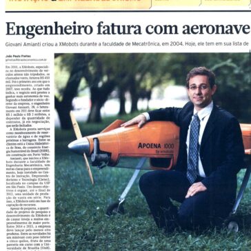 Engenheiro fatura com aeronave não tripulada – Brasil Econômico – Página 18 e 19