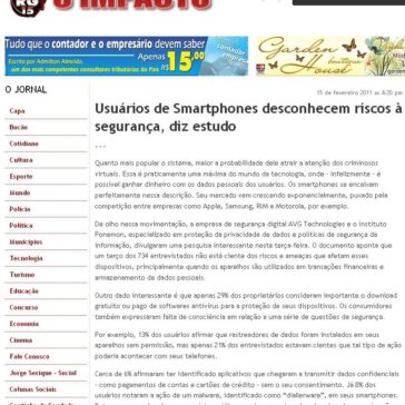 Usuários de Smartphones desconhecem riscos à segurança, diz estudo – O Impacto