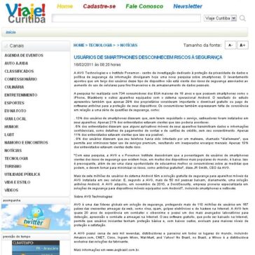 Usuários de smartphones desconhecem riscos à segurança – Viaje! Curitiba