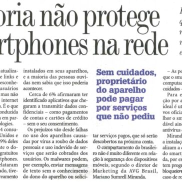 Maioria não protege smartphones na rede – Pág. 1 – Zero Hora
