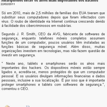 Smartphones serão os alvos mais importantes dos hackers – Executivos Financeiros
