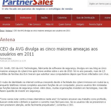 CEO da AVG divulga as cinco maiores ameaças aos usuários em 2011 – Partner Sales