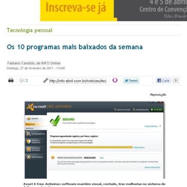 Os 10 programas mais baixados da semana – Info Exame