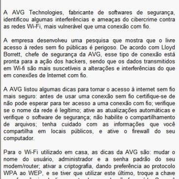 AVG Technologies identifica ameaças do Wi-fi – Executivos Financeiros