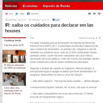 IR: saiba os cuidados para declarar em lan houses – Extra