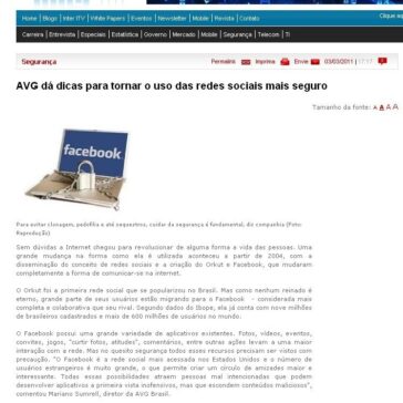 AVG dá dicas para tornar o uso das redes sociais mais seguro – Inter IT