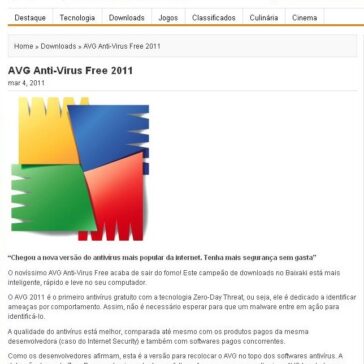AVG Anti-Virus Free 2011 – MasterNET
