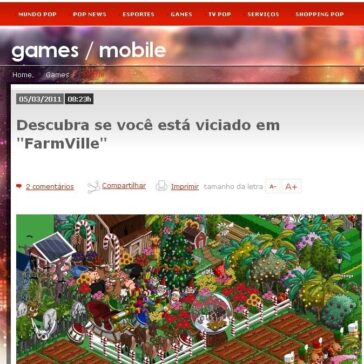 Descubra se você está viciado em “FarmVille” – POP