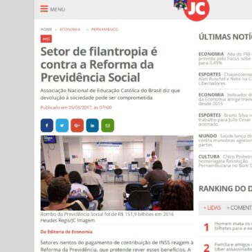 Setor de filantropia é contra a Reforma da Previdência Social – Jornal do Commércio