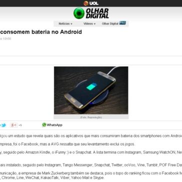 Os 10 apps que mais consomem bateria no Android – Olhar Digital