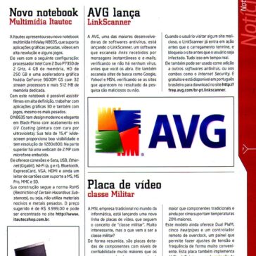 AVG lança – Revista – PC & Cia – Página 07