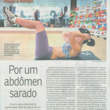 Por um abdômen sarado – Jornal – Correio Braziliense – Páginas 12 e 13