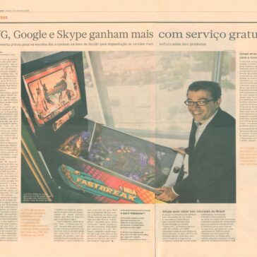 AVG, Google e Skype ganham mais com serviços gratuito – Jornal – Brasil Econômico – Páginas – 30 e 31
