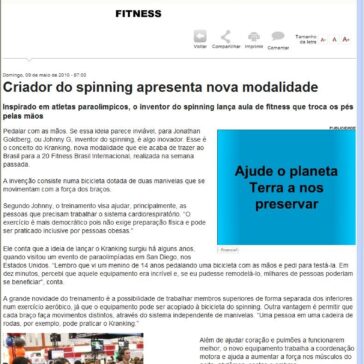 Criador do spinning apresenta nova modalidade – Diário de S. Paulo