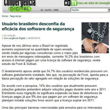 Usuário brasileiro desconfia da eficácia dos software de segurança – Convêrgencia Digital