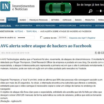 AVG alerta sobre ataque de hackers ao Facebook – Investimentos e notícias