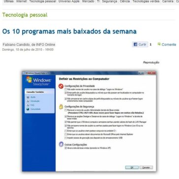 Os 10 programas mais baixados da semana – Info Plantão