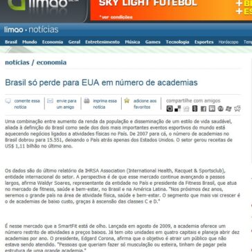 Brasil só perde para EUA em número de academias – Limão