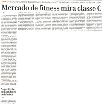 Mercado de fitness mira classe C – O Diário – Página 08