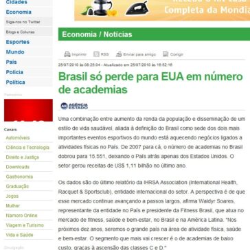 Brasil só perde para EUA em número de academias – Paraná Online
