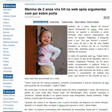 Menina de 2 anos vira hit na web após argumentar com pai sobre porta – Tribuna do Maranhão