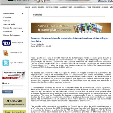 Governo discute efeitos de protocolos internacionais na biotecnologia brasileira – Tn Petróleo