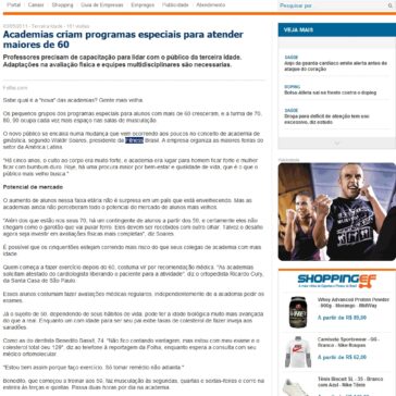 Academias criam programas especiais para atender maiores de 60 – Portal da Educação Física
