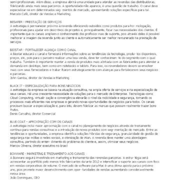 Painel de Estratégias 2012 – Partner Sales