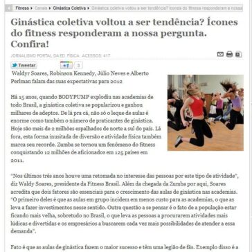 Ginástica coletiva voltou a ser tendência? Ícones do fitness responderam a nossa pergunta. Confira! – Portal da Educação Física