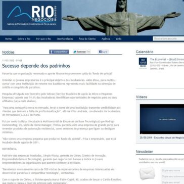Sucesso depende dos padrinhos – Rio Négocios