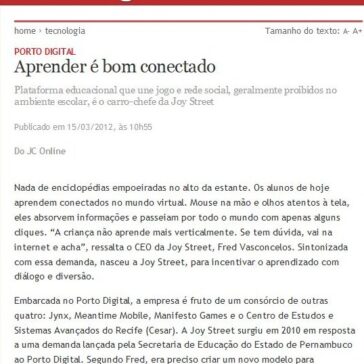 Aprender é bom conectado – Jornal do Commércio