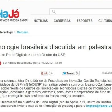 Tecnologia brasileira discutida em palestra – Leia Já