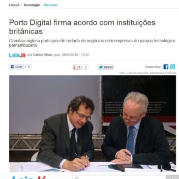 Porto Digital firma acordo com instituições britânicas – Leia Já