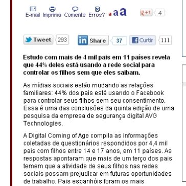 Pais estão vigiando os filhos via Facebook, mostra pesquisa – IDG Now