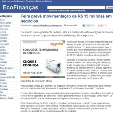 Feira prevê movimentação de R$ 15 milhões em negócios – Ecofinanças
