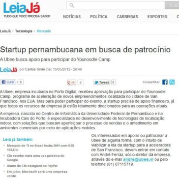 Startup pernambucana em busca de patrocínio – Leia Já