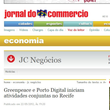 Greenpeace e Porto Digital iniciam atividades conjuntas no Recife – Jornal do Commércio