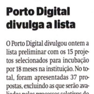 Porto Digital divulga lista – Diário de Pernambuco