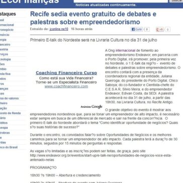 Recife sedia evento gratuito de debates e palestras sobre empreendedorismo – EcoFinanças