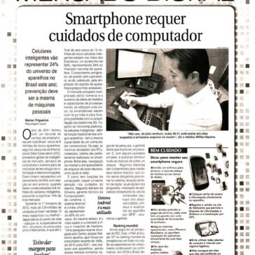 Smartphone requer cuidados de computador – Folha de Londrina – Página 04